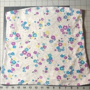 Justice flowered sleeveless crop top. NWOT